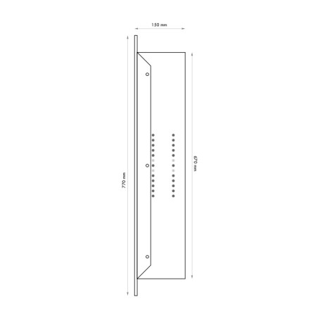 Datacom 19" rozvádzač pod omietku 4U+2U/150mm plech