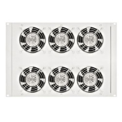 Horný/spodný ventil.jednotka, 6x ventilátor, termostat, 8U