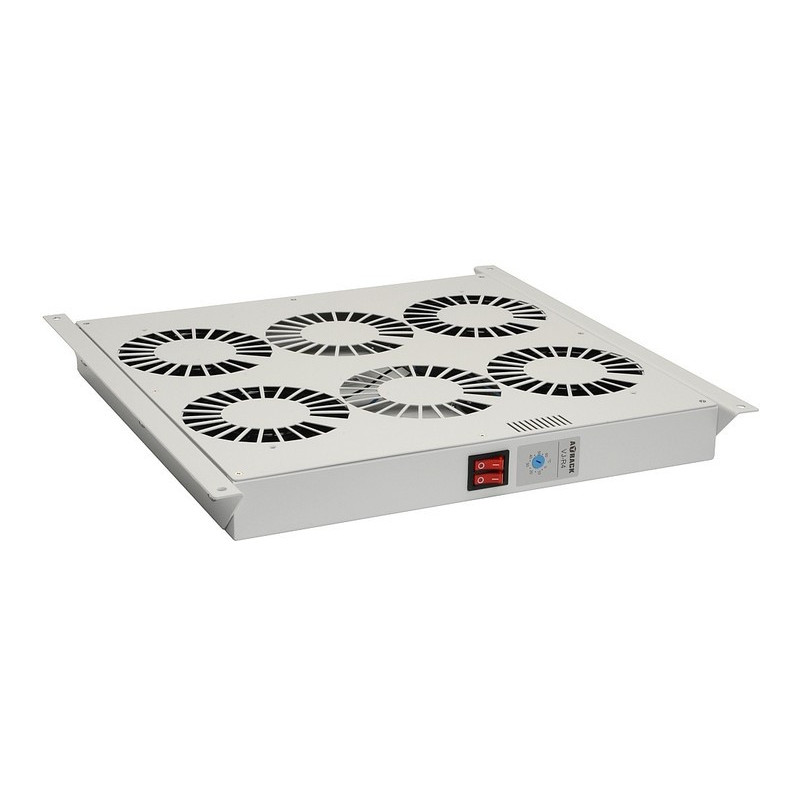 Ventilačná jednotka 4 vent., Termostat, do stropu aj dna VJ-R4, sivá