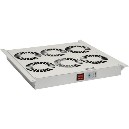 Ventilačná jednotka 4 vent., Termostat, do stropu aj dna VJ-R4, sivá