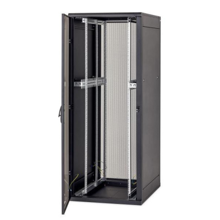 Stojanový rack 19" 42U (š)800x(h)1000 rozoberateľný pr.i zad.dv.sito čierny