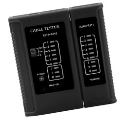 W-star Tester UTP WS468BK, RJ45, RJ11, STP, Cat5e, Cat7, celočierny