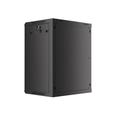 Nástenný rack 19|| 15U 600X450mm čierny flat pack