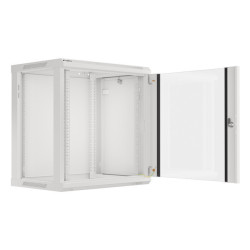 Nástenný rack 19|| 12U 600X450mm sivý flat pack