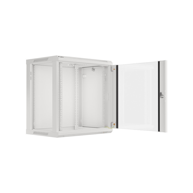 Nástenný rack 19|| 12U 600X450mm sivý flat pack