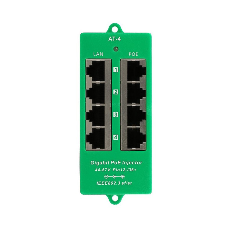 POE-PAN4-GBATF 802.3af/at GB tienený 4port Poe