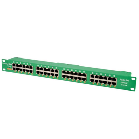 POE-PAN24-GBATF - 802.3af/at gigabitový tienený 24-portový PoE panel