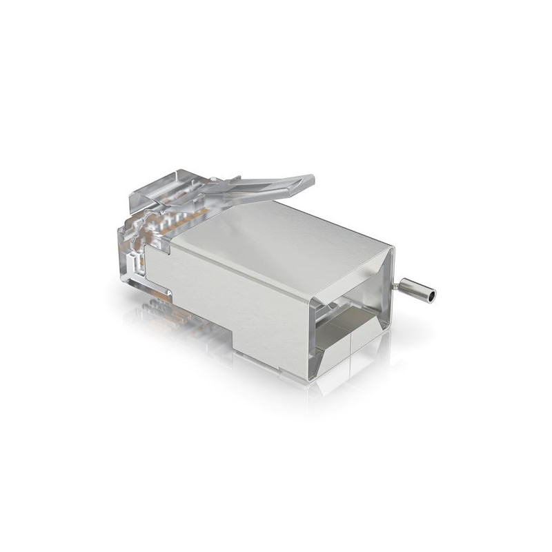 Ubiquiti UISP-Connector-SHD - STP RJ45 konektor, Cat5, 8p8c, drôt, pozlátený, AWG24 (100ks)