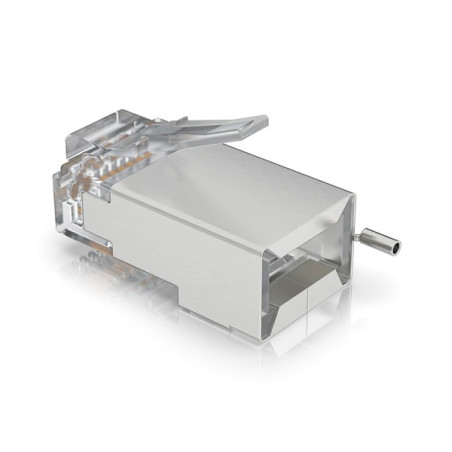Ubiquiti UISP-Connector-SHD - STP RJ45 konektor, Cat5, 8p8c, drôt, pozlátený, AWG24 (100ks)