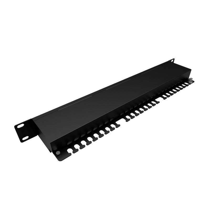 19" patch panel Solarix 24 x RJ45 CAT5E STP 1U SX24-5E-STP-BK-N