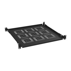 Polica 19" 450mm pevná BK úchyt prednej aj zad.lišty