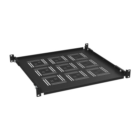 Polica 19" 450mm pevná BK úchyt prednej aj zad.lišty