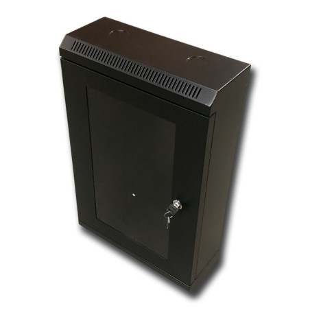 10" rack jednodielny 12U/140 DATACOM čierny skl.dvere