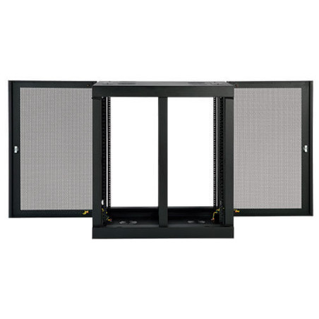 Skriňa SmartRack 18U, Š = 920mm, Hl = 630mm, hĺbka pre servery, pre vysoké zaťaženie, montáž na stenu