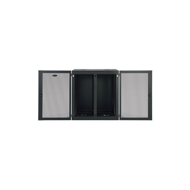 Skriňa SmartRack 18U, Š = 920mm, Hl = 630mm, hĺbka pre servery, pre vysoké zaťaženie, montáž na stenu
