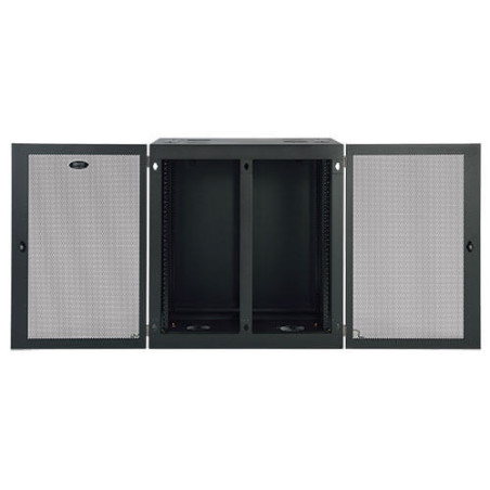 Skriňa SmartRack 18U, Š = 920mm, Hl = 630mm, hĺbka pre servery, pre vysoké zaťaženie, montáž na stenu