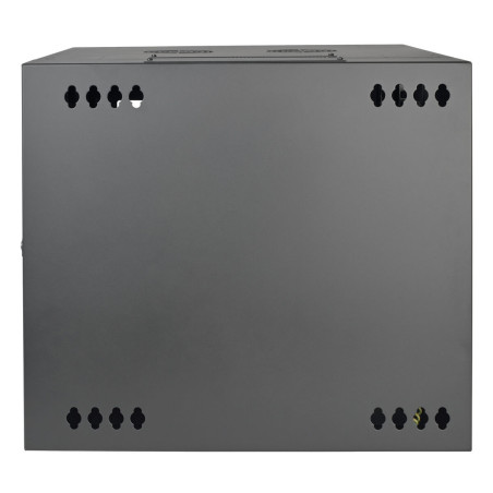 Skriňa SmartRack 10U, Š=600mm, Hl=550mm, hĺbka pre prepínače, presklené dvere, montáž na stenu