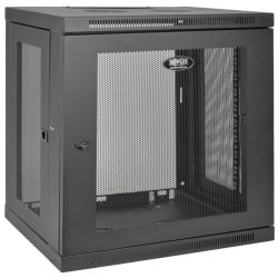 Skriňa SmartRack 12U, Š=600mm, Hl=450mm, hĺbka pre prepínače, montáž na stenu