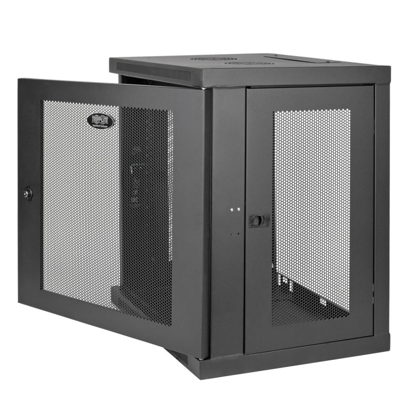 Skriňa SmartRack 12U, Š=600mm, Hl=450mm, hĺbka pre prepínače, montáž na stenu