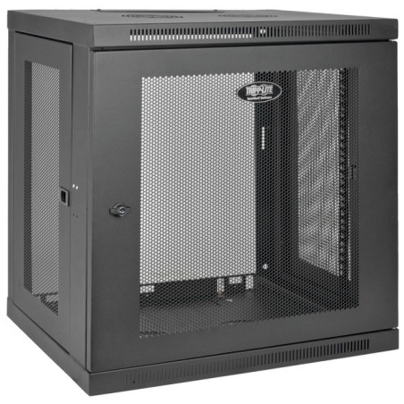 Skriňa SmartRack 12U, Š=600mm, Hl=450mm, hĺbka pre prepínače, montáž na stenu