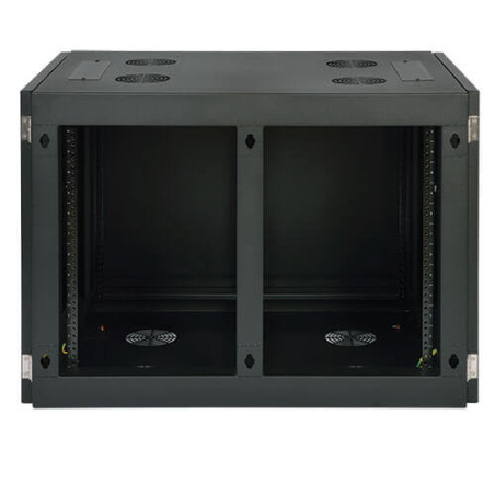 Skriňa SmartRack 12U, Š = 920mm, Hl = 630mm, hĺbka pre servery, montáž na stenu