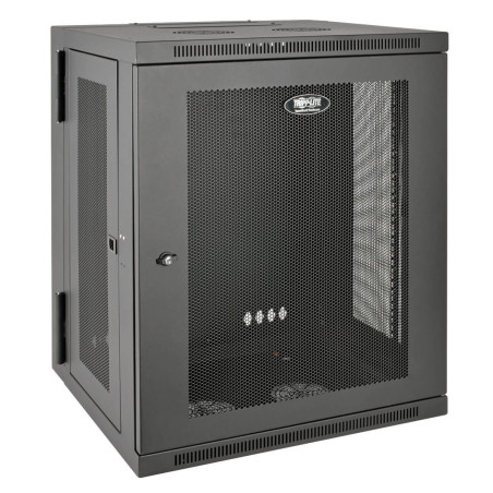 Skriňa SmartRack 15U, Š = 600mm, Hl = 550mm, hĺbka pre prepínače, montáž na stenu
