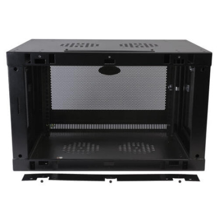 Skriňa SmartRack 6U, Š=600mm, Hl=450mm, hĺbka pre prepínače, montáž na stenu