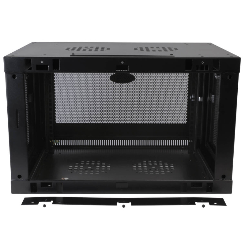 Skriňa SmartRack 6U, Mini Rack, Š = 600mm, Hl = 550mm, hĺbka pre prepínače, montáž na stenu