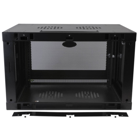 Skriňa SmartRack 6U, Mini Rack, Š = 600mm, Hl = 550mm, hĺbka pre prepínače, montáž na stenu