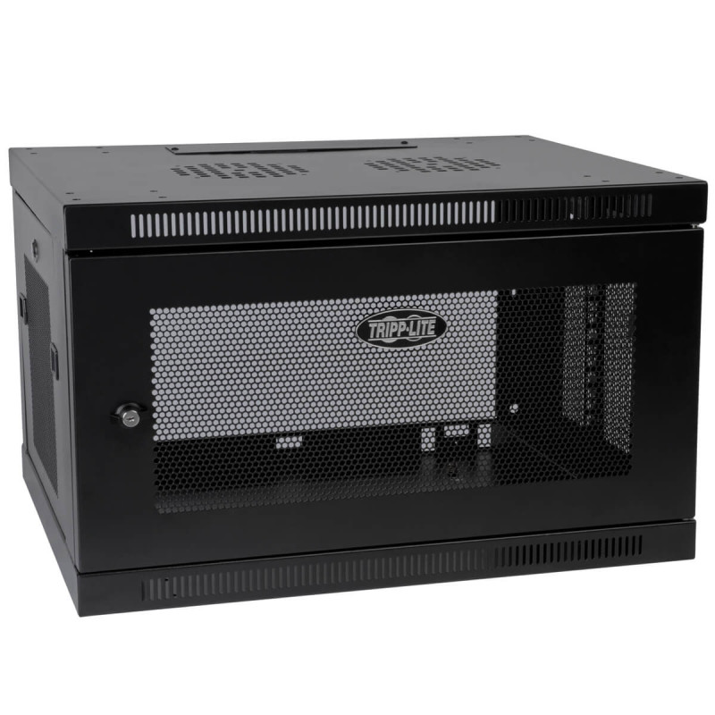 Skriňa SmartRack 6U, Mini Rack, Š = 600mm, Hl = 550mm, hĺbka pre prepínače, montáž na stenu