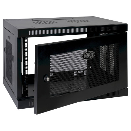 Skriňa SmartRack 9U, Š = 600mm, Hl = 450mm, hĺbka pre prepínače, montáž na stenu