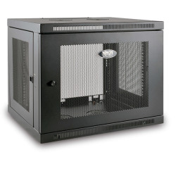 Skriňa SmartRack 9U, Mini Rack, Š = 600mm, Hl = 550mm, hĺbka pre prepínače, montáž na stenu