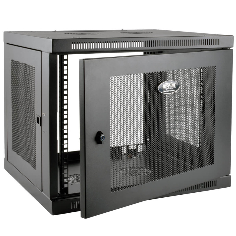 Skriňa SmartRack 9U, Mini Rack, Š = 600mm, Hl = 550mm, hĺbka pre prepínače, montáž na stenu
