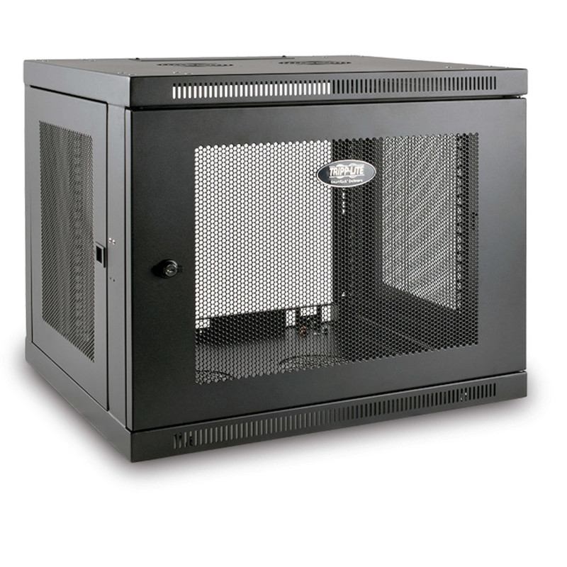 Skriňa SmartRack 9U, Mini Rack, Š = 600mm, Hl = 550mm, hĺbka pre prepínače, montáž na stenu