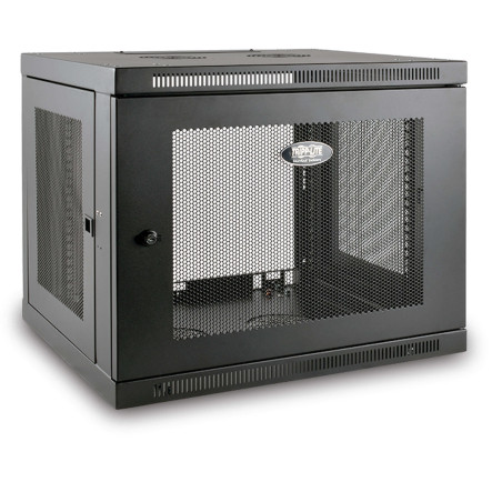 Skriňa SmartRack 9U, Mini Rack, Š = 600mm, Hl = 550mm, hĺbka pre prepínače, montáž na stenu