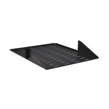 Polica pevná SmartRack 2U, nosnosť 45kg, hĺbka 546mm, montáž na stred, odvetrávaná