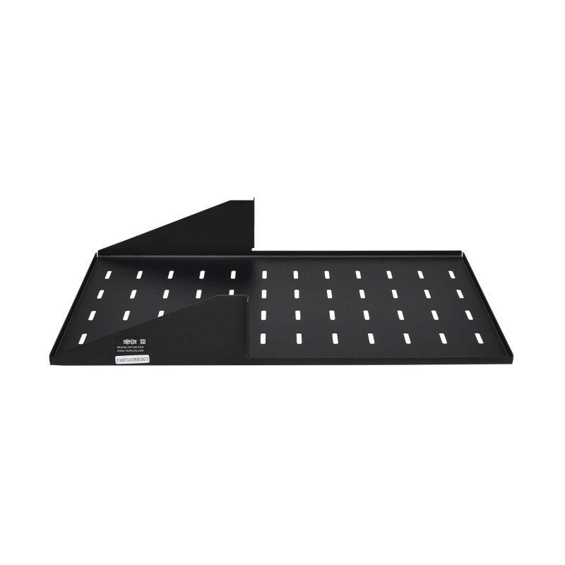 Polica pevná SmartRack 2U, nosnosť 45kg, hĺbka 546mm, montáž na stred, odvetrávaná