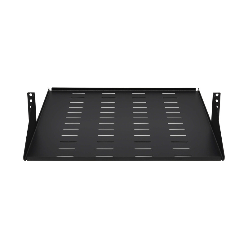Polica pevná SmartRack 2U, nosnosť 45kg, hĺbka 546mm, montáž na stred, odvetrávaná