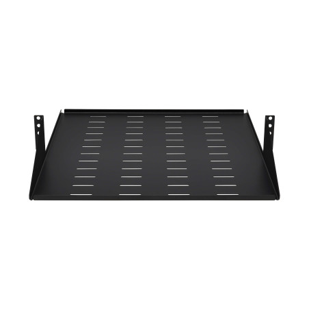 Polica pevná SmartRack 2U, nosnosť 45kg, hĺbka 546mm, montáž na stred, odvetrávaná