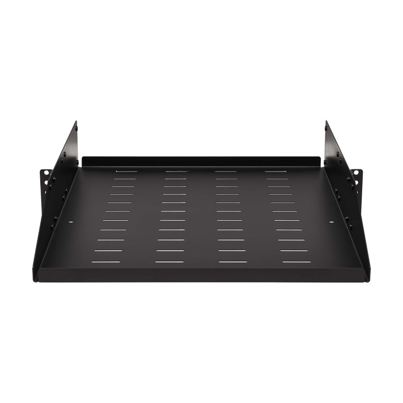 Polica pevná SmartRack 2U, nosnosť 45kg, hĺbka 546mm, montáž univerzálna, odvetrávaná