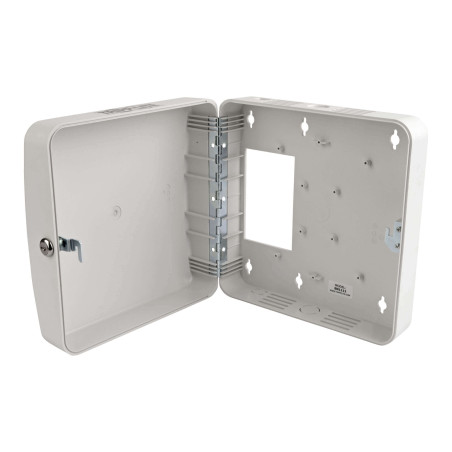 Puzdro pre Wireless Access Point, so zámkom, povrchová montáž, ABS, 11 x 11