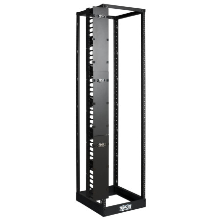 Káblový manažér vertikálny SmartRack 6 (15.24cm), káblový kanál s výrezmi pre káble a krytom