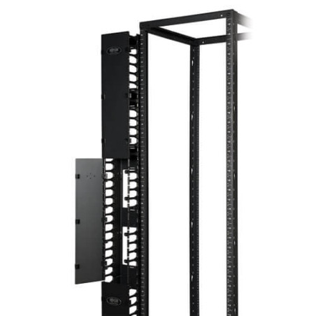 Káblový manažér vertikálny SmartRack 6 (15.24cm), káblový kanál s výrezmi pre káble a krytom