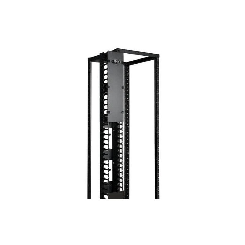 Káblový manažér vertikálny SmartRack 6 (15.24cm), káblový kanál s výrezmi pre káble a krytom