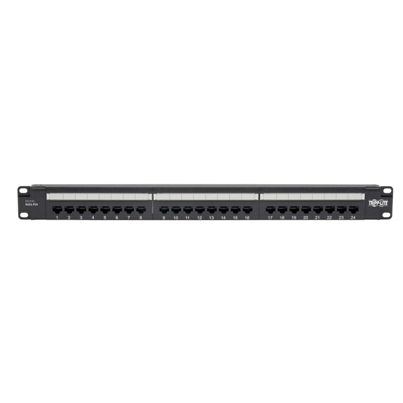 Patch panel pre montáž do racku 1U, 24x Cat6 PoE+ Compliant, 110/Krone, 568A/B, RJ45 Ethernet
