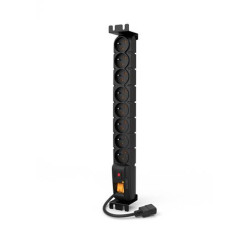 19" napájací panel ACAR S8/3m 8x230V-3m IEC320 C14