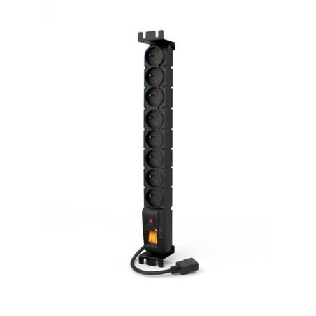 19" napájací panel ACAR S8/3m 8x230V-3m IEC320 C14