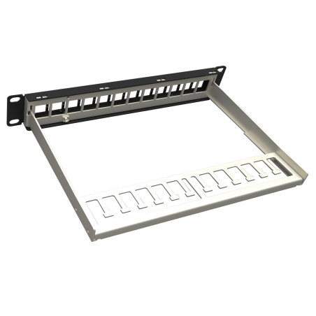 10" Patch pán. Solarix 12port neosadený 1U