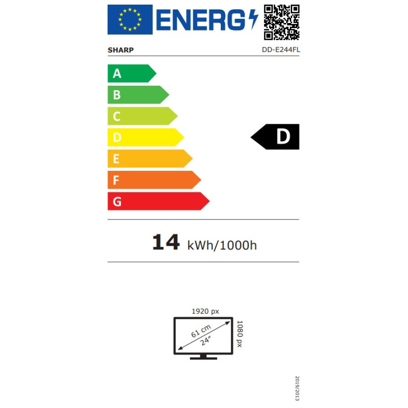 NEC Sharp MultiSync/E244FL/24"/VA/FHD/60Hz/6ms/Čierna/3R
