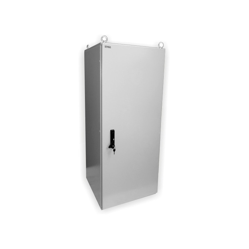 19" vonkajší rozvádzač IP55 30U/600mm plech.dvere, 3-bod.zámok